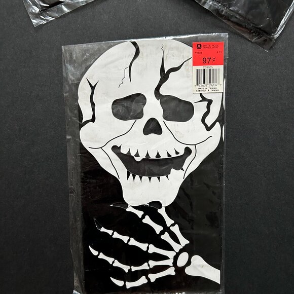 Vintage 1990s Skeleton Treat Bags *New old stock - Picture 2 of 2